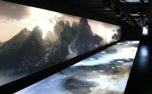 全息投影 融合拼接国画:【富春山居图】