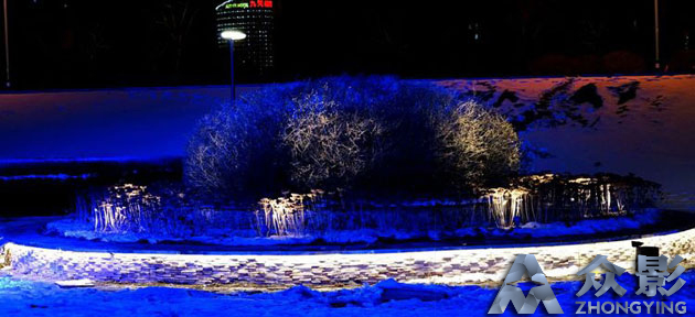 赤峰新区夜景照明—松下投影