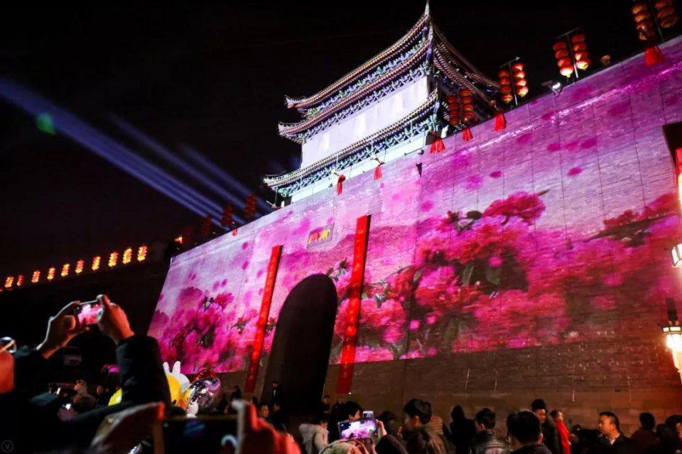 大美驼城投影秀