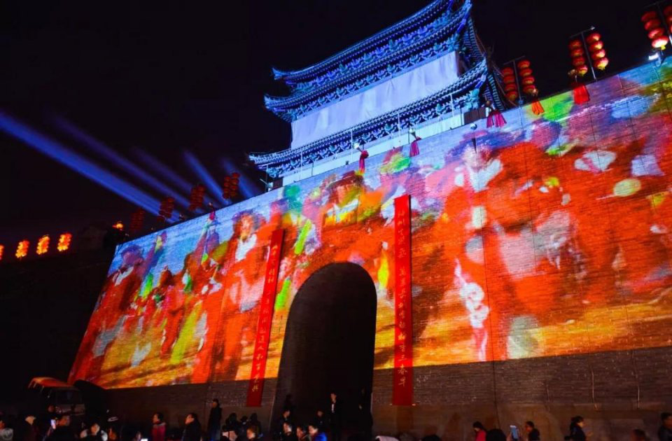 大美驼城投影秀