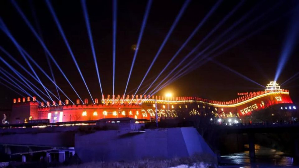 大美驼城投影秀