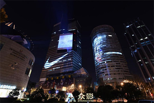 户外品牌logo投影